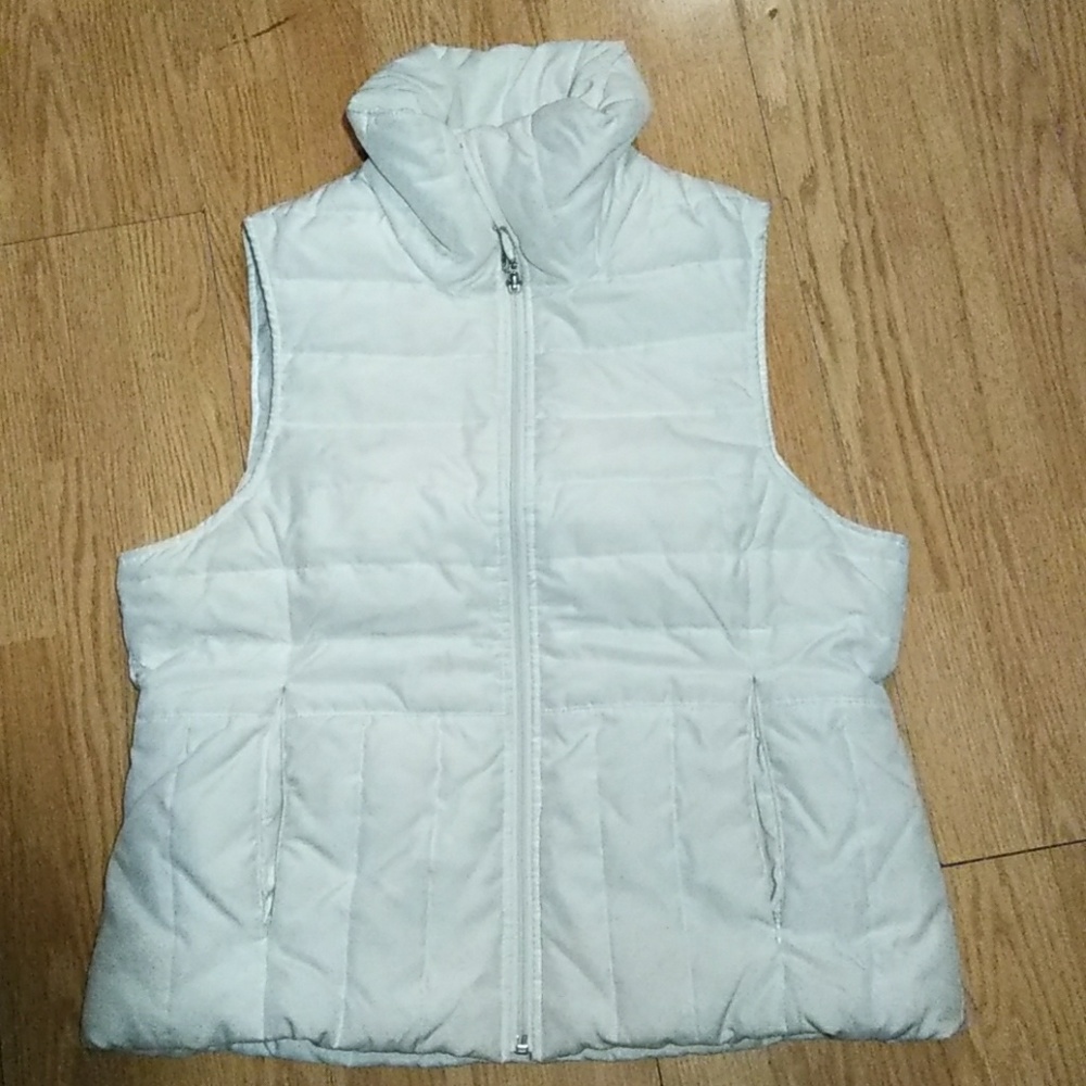 Kenneth Cole White Puffer Vest Jacket